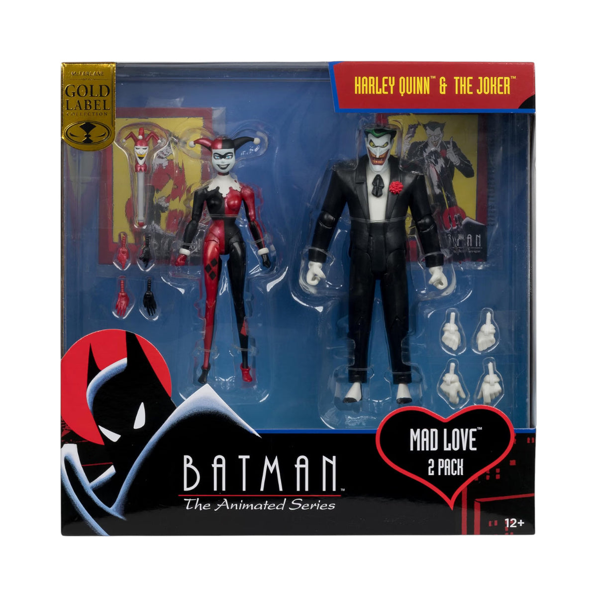 Harley Quinn & The Joker Pack Figura de Acción Batman The Animated Series DC Direct Mcfarlane 16 Cm