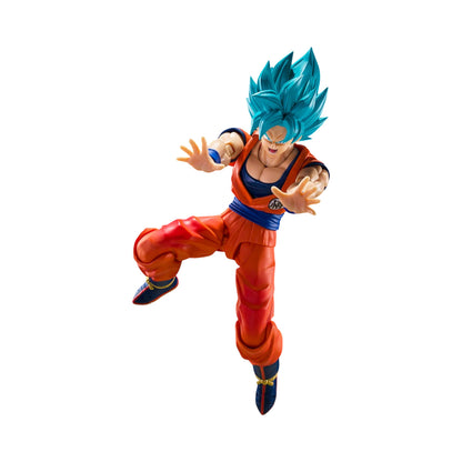 Goku Super Saiyan God Blue Power Trascending Limits Super Saiyan Figura De Acción Dragon Ball Super SH Figuarts Bandai 15 Cm