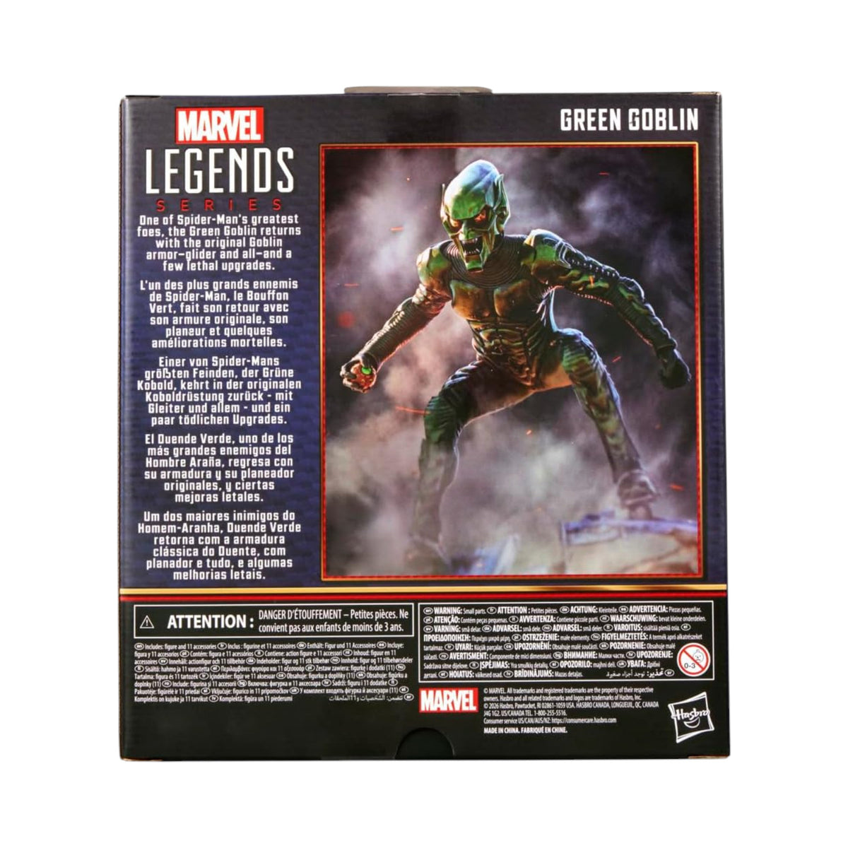 Green Goblin Duende Verde Figura De Acción Spiderman No Way Home Marvel Legends Hasbro 16 Cm