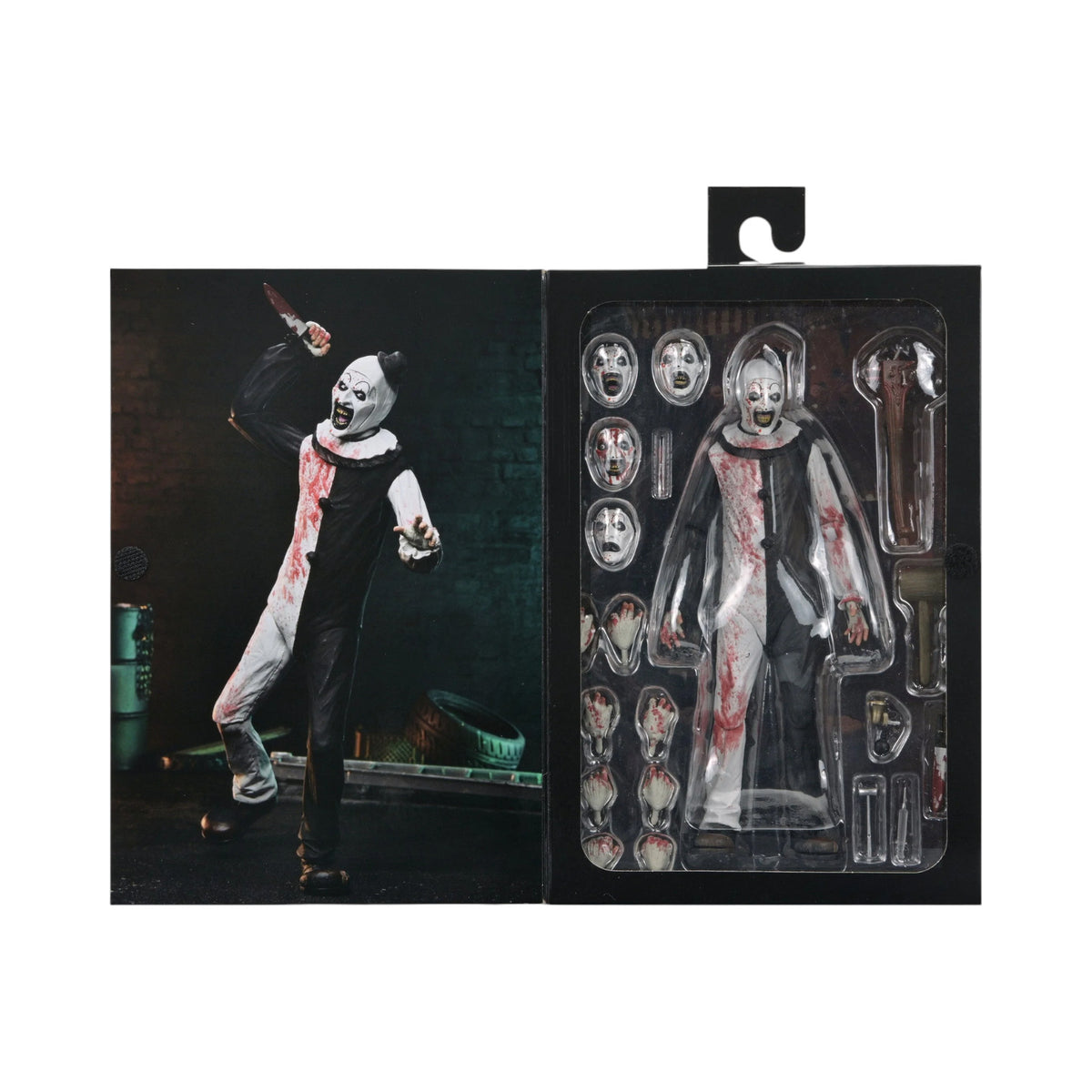 Art The Clown Blood Splatered Figura De Acción Terrifier 2 Neca Ultimate 18 Cm