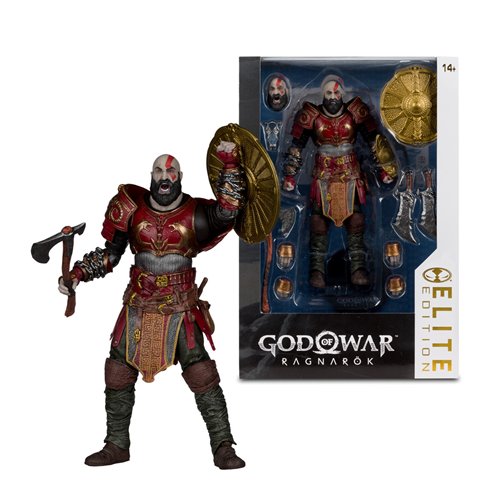 Kratos Ares Armor Figura de Accion God Of War Ragnarok Mcfarlane Toys Elite 19 Cm
