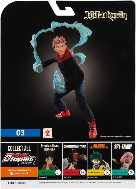 Yuji Itadori Figura de Acción jujutsu Kaisen Total Anime Jazwares 16 Cm