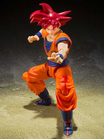 Goku Super Saiyan God Red Figura De Acción Dragon Ball Super SH Figuarts 15 Cm