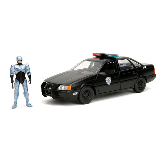 Robocop & OCP Ford Taurus 1987 Pack Vehículo y Figura Diecast Jada Toys 1/24