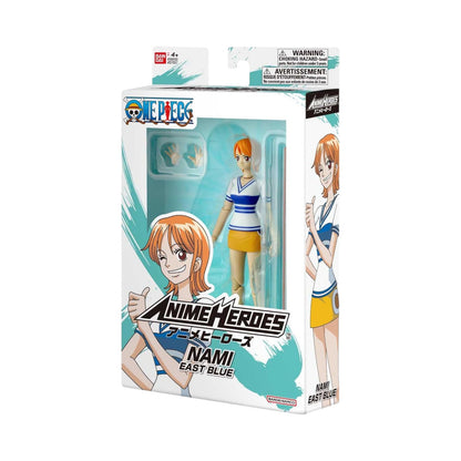 Nami East Blue Figura Acción One Piece Anime Heroes Bandai 16 Cm