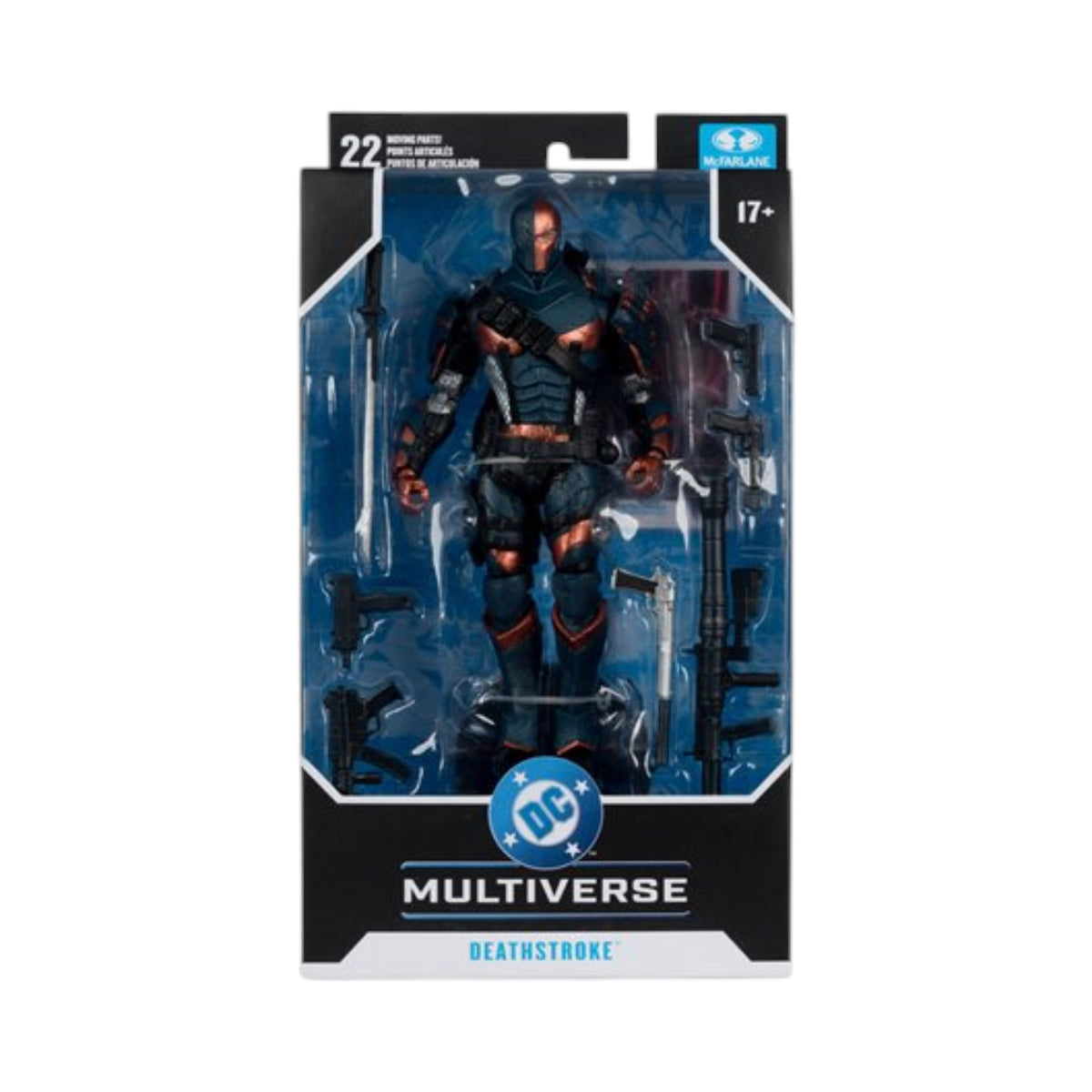 Deathstroke Figura De Acción Batman Arkham Origins Dc Multiverse Mcfarlane Toys 18 cm