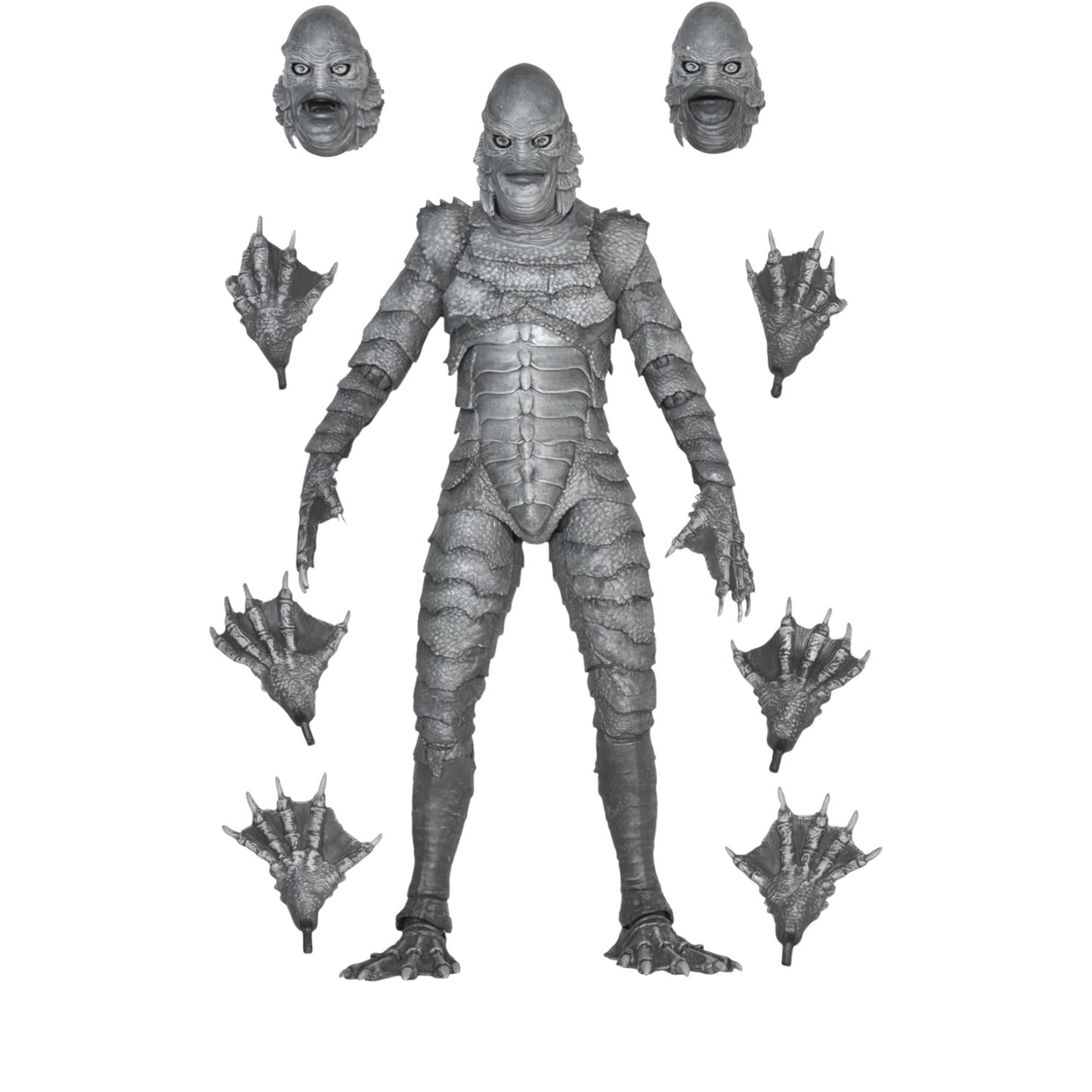 Creature From The Black Lagoon Black & White Figura De Acción Universal Monsters Neca Ultimate Toys 19 Cm