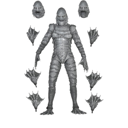 Creature From The Black Lagoon Black & White Figura De Acción Universal Monsters Neca Ultimate Toys 19 Cm