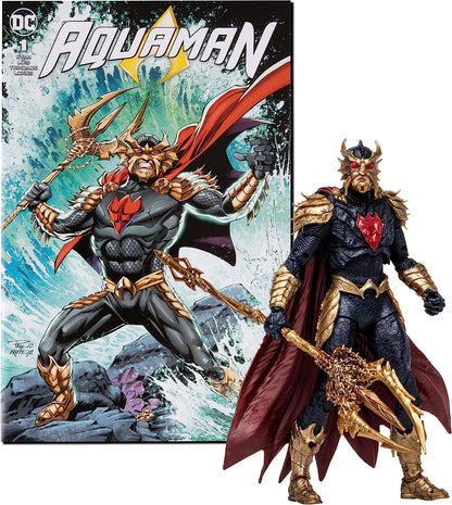 Ocean Master Comic Clásico Figura De Acción Aquaman Comic Dc Mcfarlane Toys 19 Cm