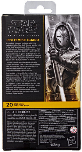 Jedi Temple Guard Figura De Acción Star Wars Clone Wars Black Series 16cm