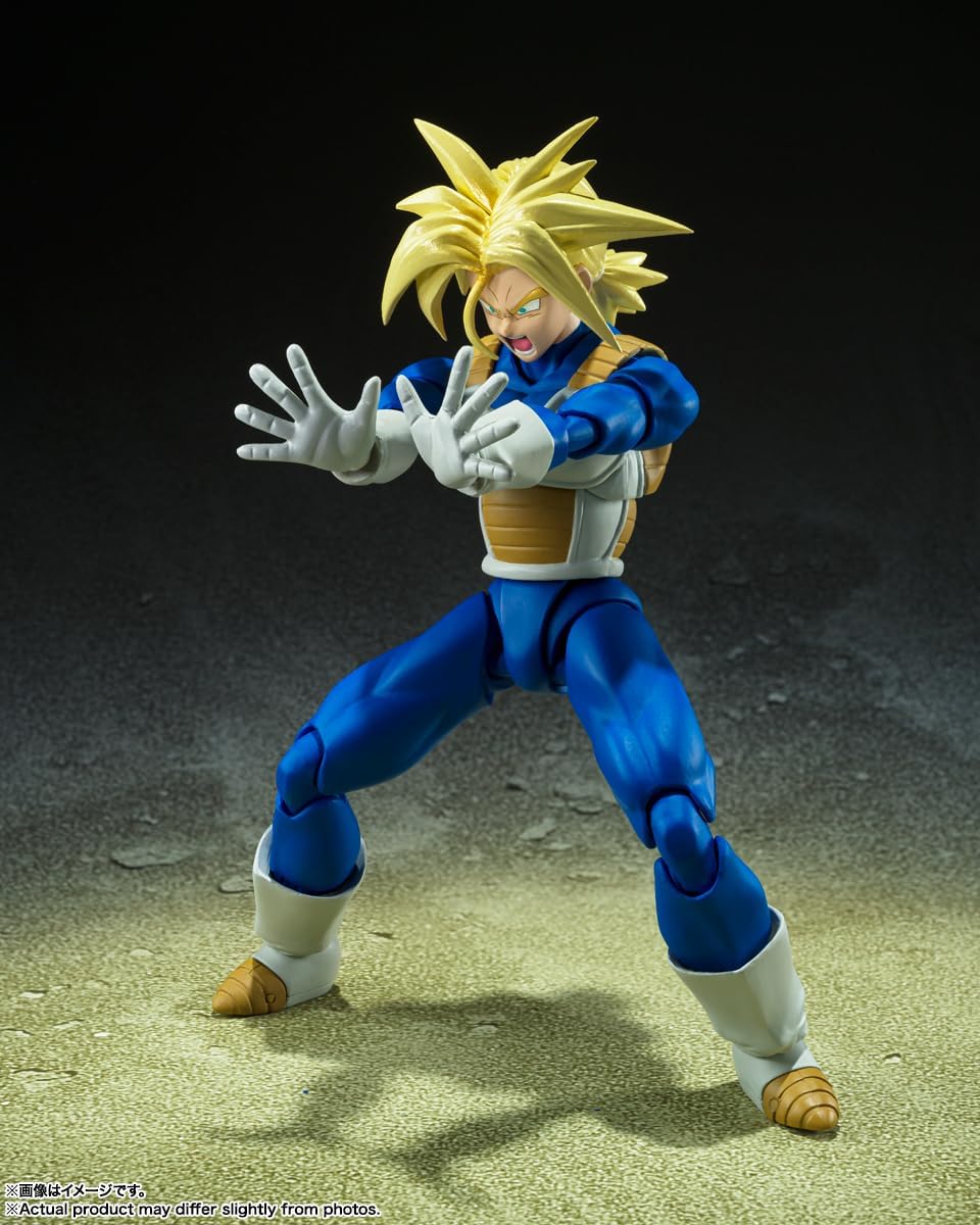 Super Saiyan Trunks Infinite Latent Super Power Figura De Acción Dragon Ball Z Sh Figuarts Bandai 16 Cm