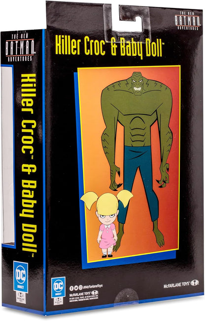 Killer Croc & Baby Doll Figura de Acción The New Batman Adventures Dc Multiverse Mcfarlane 19 Cm