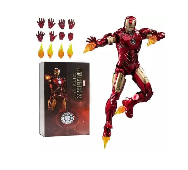 Iron Man Mark 4 Figura de Accion Avengers Iron Man 2 Zd Toys 18cm