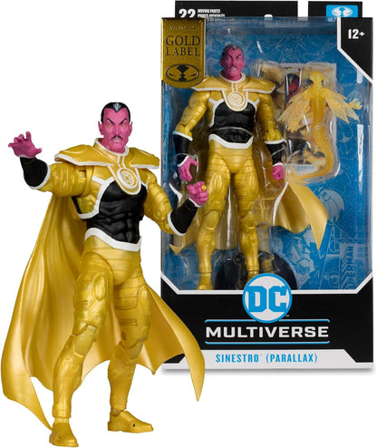 Sinestro Parallax Gold Label Figura de Acción Green Lantern Mcfarlane Toys 18 Cm