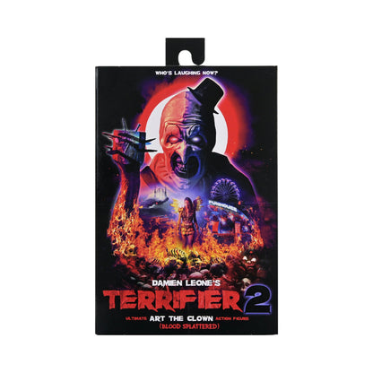 Art The Clown Blood Splatered Figura De Acción Terrifier 2 Neca Ultimate 18 Cm