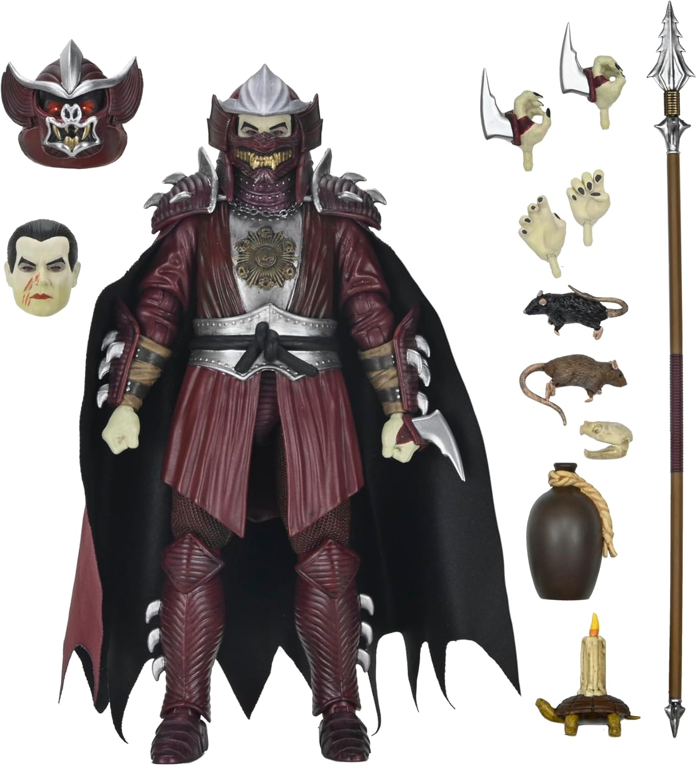 Shredder As Drácula Figura De Acción Teenage Mutant Ninja Turtles Universal Monsters Neca Ultimate Toys 18 Cm