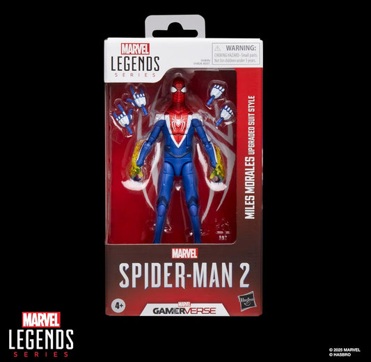 Miles Morales Upgraded Suit Figura De Acción Spiderman 2 Gamerverse Ps5 Marvel Legends 16cm