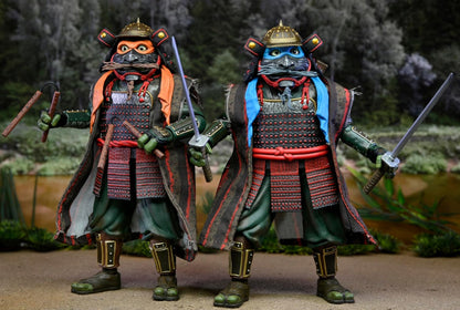 Michelangelo & Leonardo Pack Figuras De Acción Teenage Mutant Ninja Turtles In Time 3 Neca 18 Cm