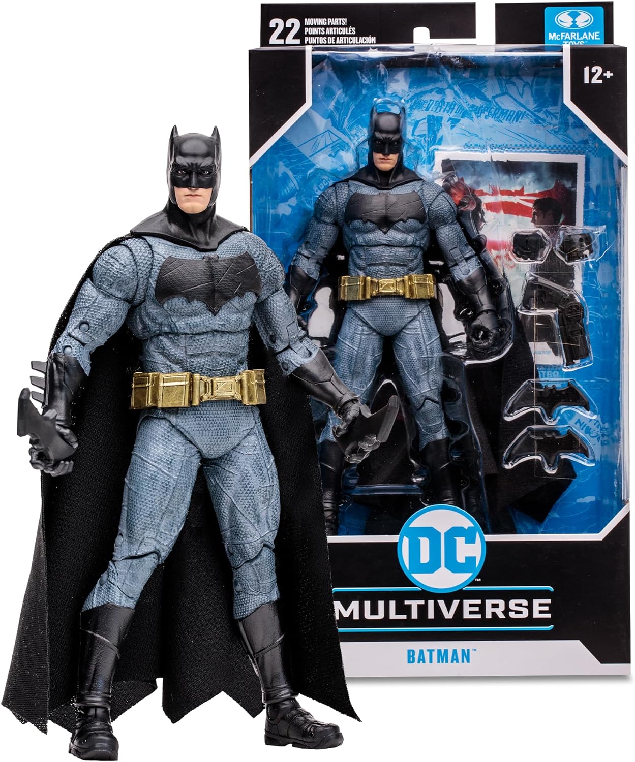 Batman Batfleck Figura De Acción Batman V Superman: Dawn Of Justice Dc Multiverse Mcfarlane Toys 18 cm