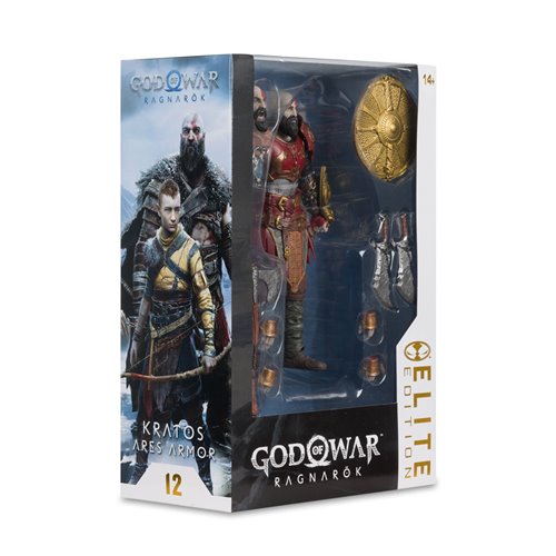 Kratos Ares Armor Figura de Accion God Of War Ragnarok Mcfarlane Toys Elite 19 Cm