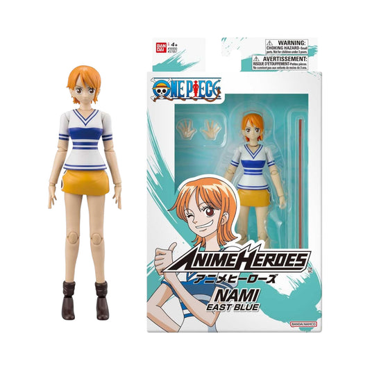 Nami East Blue Figura Acción One Piece Anime Heroes Bandai 16 Cm