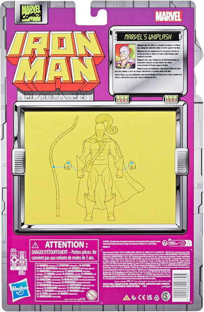 Whiplash Figura De Acción Iron Man Retro Vintage Marvel Legends 17 Cm