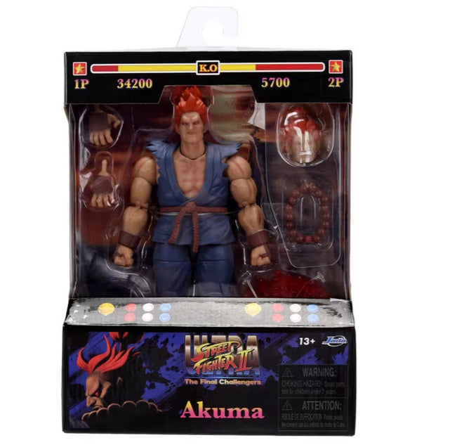 Akuma Figura de Accion Street Fighter 2 Jada Toys 16 Cm