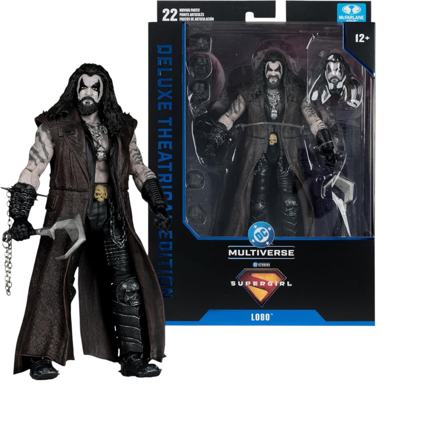 Lobo Figura de Accion Supergirl Theatrical Movie DC Mcfarlane 18 Cm