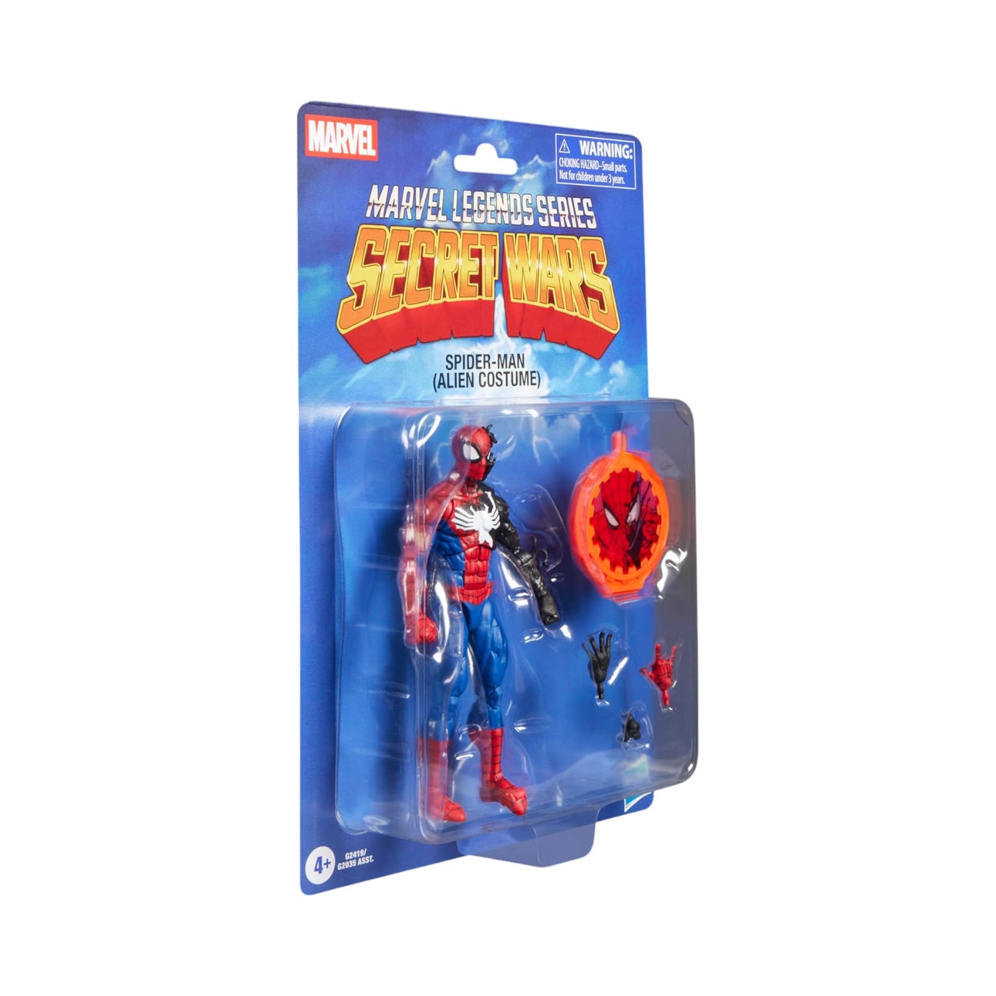 Spiderman Alien Costume Figura De Accion Secret Wars Marvel Legends 16 Cm