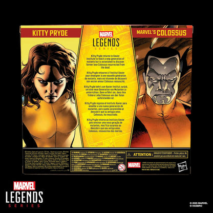 Kitty Pryde & Colossus Pack Figura de Acción X Men Astonishing Marvel Legends Retro Hasbro 15 & 21 Cm