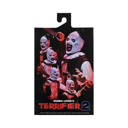 Art The Clown Blood Splatered Figura De Acción Terrifier 2 Neca Ultimate 18 Cm