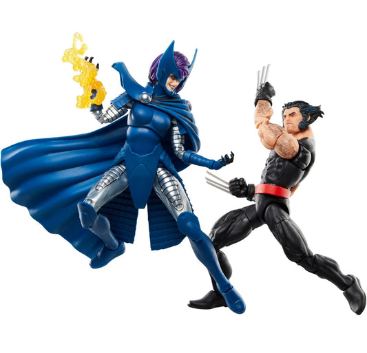 Wolverine & Psylocke 2 Pack Figuras de Acción X Men Comics Marvel Legends