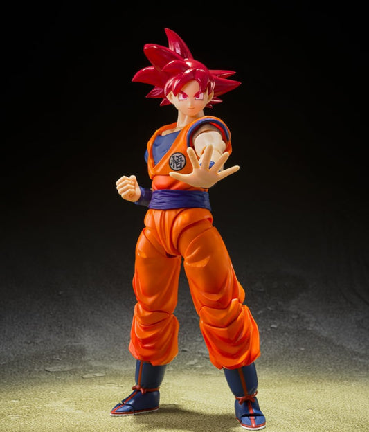 Goku Super Saiyan God Red Figura De Acción Dragon Ball Super SH Figuarts 15 Cm