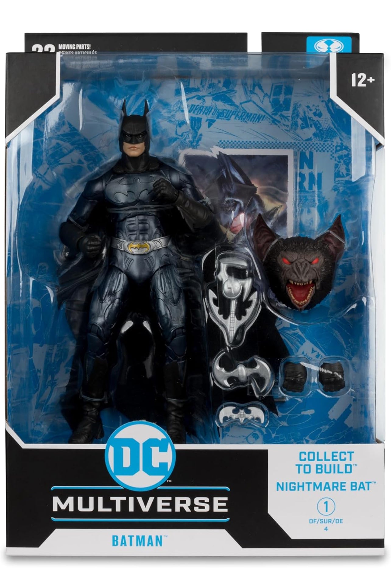 Batman Val Kilmer Figura de Acción Batman Forever DC McFarlane Toys 18 Cm BAF Nightmare Bat