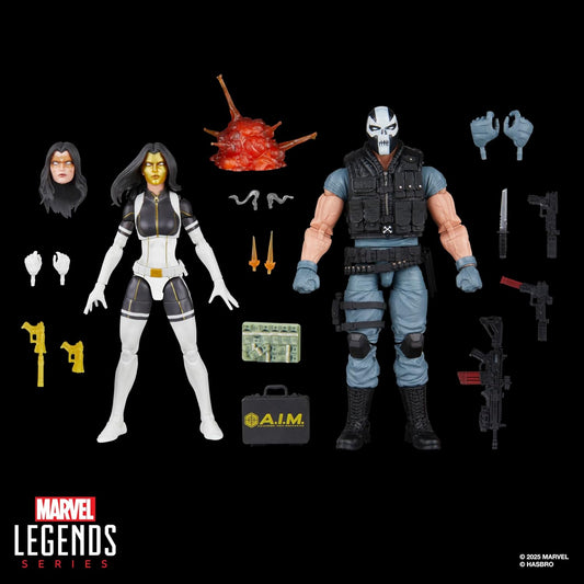 Madame Masque & Crossbones Pack Figura De Acción Suiper Villains Marvel Legends Hasbro 18 Cm