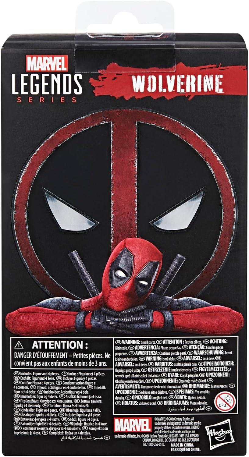 Logan Wolverine Figura de Acción Deadpool Legacy UCM Marvel Legends Hasbro 16 Cm