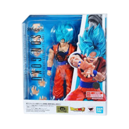 Goku Super Saiyan God Blue Power Trascending Limits Super Saiyan Figura De Acción Dragon Ball Super SH Figuarts Bandai 15 Cm