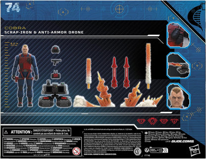 Scrap Iron & Anti Iron Drone Pack Figura de Accion Gi Joe 74 Classified Series 17 cm
