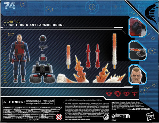 Scrap Iron & Anti Iron Drone Pack Figura de Accion Gi Joe 74 Classified Series 17 cm