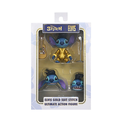 Elvis Gold Suit Stitch Figura De Acción Lilo & Stitch DIsney Neca Toys 11 Cm