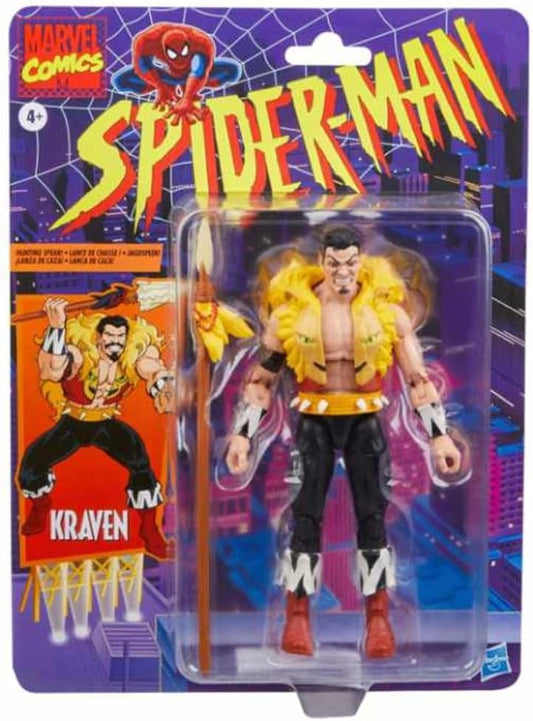 Kraven Figura De Acción Spiderman Comics Marvel Legends Hasbro 17 Cm
