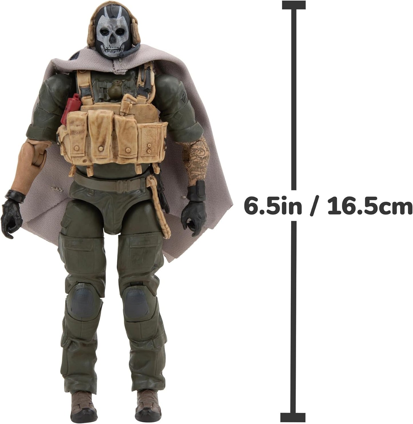 Ghost Figura De Acción Call Of Duty Warzone Jazwares 16,5 Cm