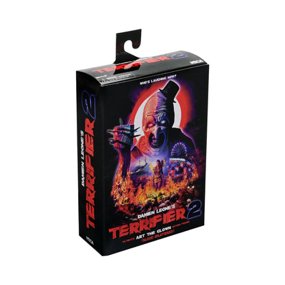 Art The Clown Blood Splatered Figura De Acción Terrifier 2 Neca Ultimate 18 Cm