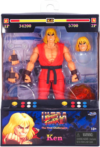 Ken Figura De Acción Street Fighter II Jada Toys 16 Cm