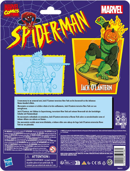 Jack O´Lantern Figura De Acción Spiderman Comics Classic Marvel Legends Hasbro 16 Cm
