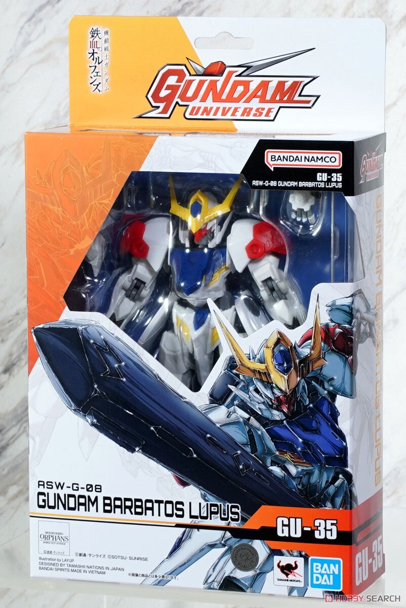 Gundam Barbatos Lupus GU-35 Figura de Accion Gundam Universe Bandai 16 cm