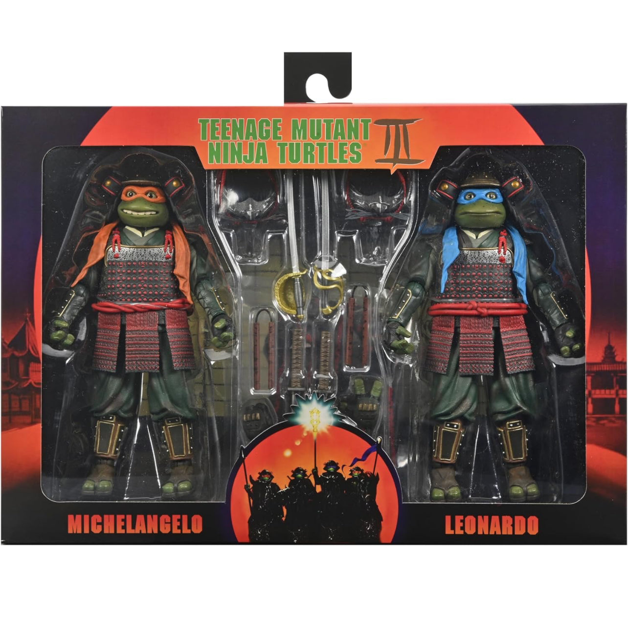 Michelangelo & Leonardo Pack Figuras De Acción Teenage Mutant Ninja Turtles In Time 3 Neca 18 Cm