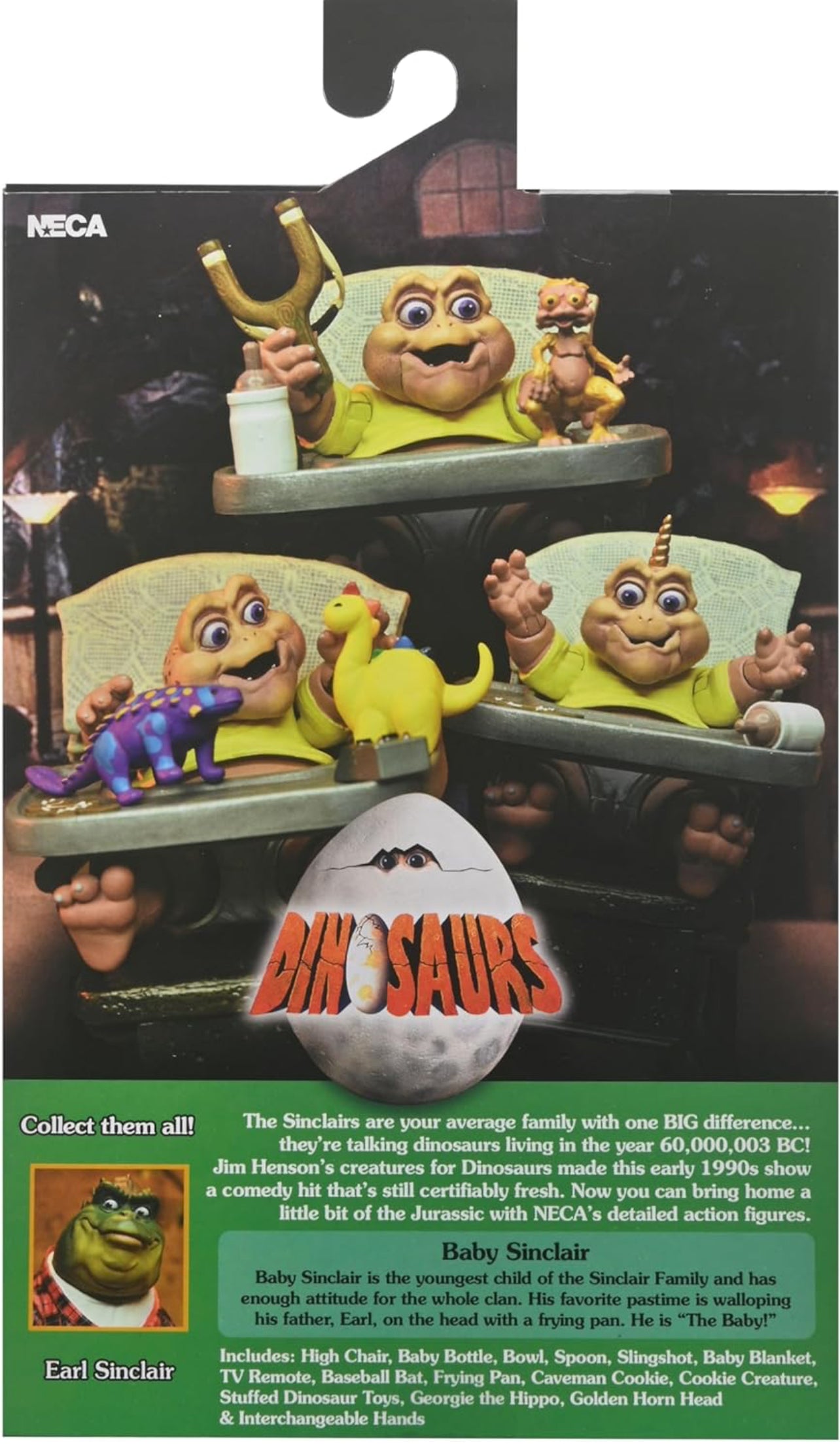 Baby Sinclair Figura De Acción Dinosaurs Neca Ultimate 11 Cm