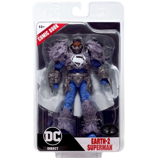 Val Zod Earth 2 Superman Figura De Acción Ghosts of Krypton DC Direct Mcfarlane Platinum Edition 18 Cm