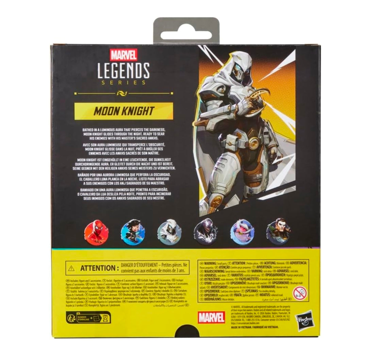 Moon Knight Figura de Acción Rivals Marvel Legends 16 Cm